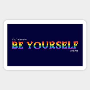 Be Yourself Sticker